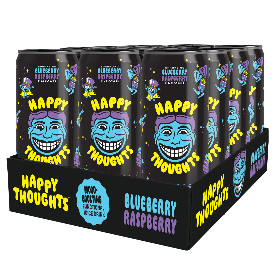 Blueberry + Raspberry | Functional Sparkling Juice Drink | 12oz Cans ...